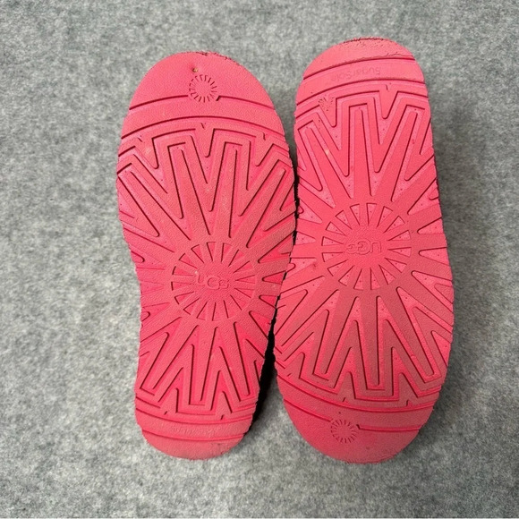 UGG DISCOQUETTE GENUINE SHEARLING SLIDE SLIPPER IN PINK GLOW. Sz: 8 - Picture 6 of 10